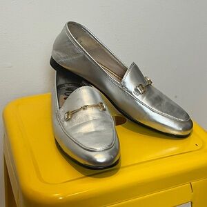 Sam Edelman Metallic Silver Loraine loafer size 8M